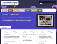 Tablet Screenshot of fullcirclecatering.com